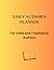 DAILY AUTHOR'S PLANNER: For...