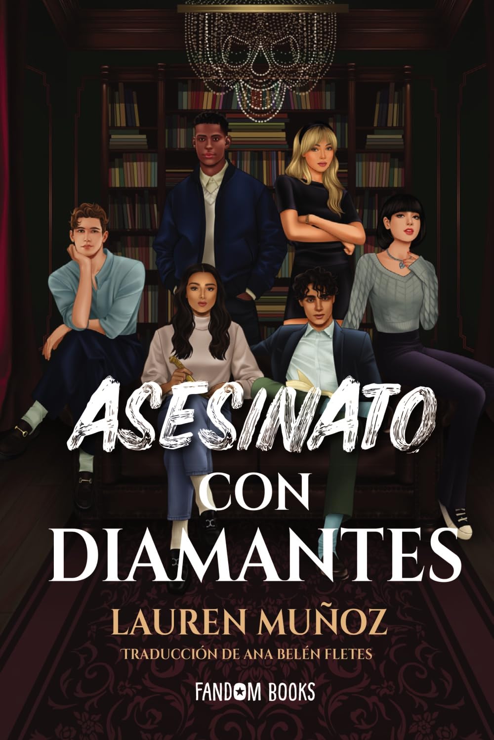 Portada de Asesinato con diamantes, de Lauren Muñoz