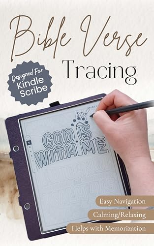 Bible Verses Tracing Pages – Calming and Relaxing, Helps with Memorization (Kindle Scribe Only)