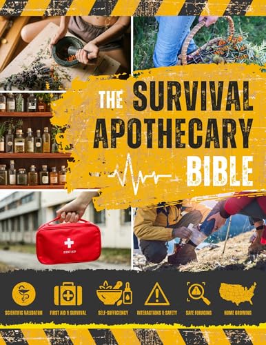 The Survival Apothecary Bible: The Ultimate Guide to Herbal Remedies, Medicinal Plants & Natural First Aid — An Evidence-Based Handbook with Dosages, ... (Herbal Wisdom & Natural Healing Library 5)