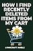 How I Find Recently Deleted Items from My Cart by Lynncraft Amble