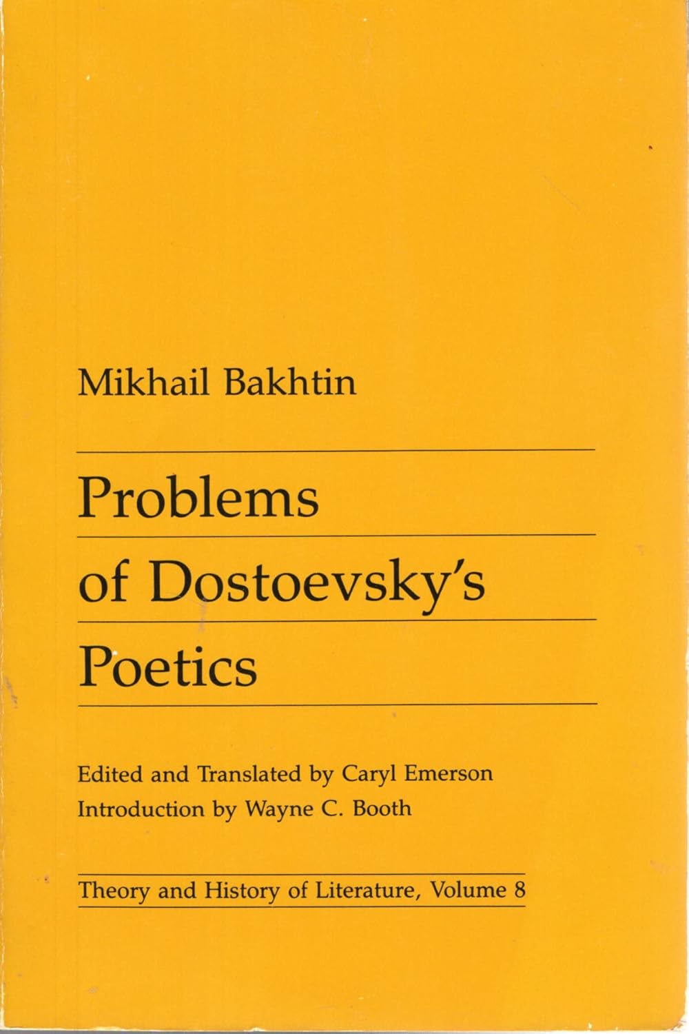 Problems of Dostoevsky's Poetics (Paperback)