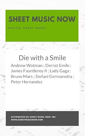Die with a Smile Sheet Music