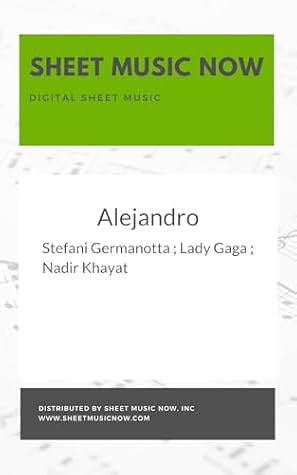 Alejandro Sheet Music