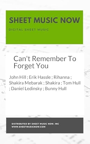 Can't Remember To Forget You Sheet Music