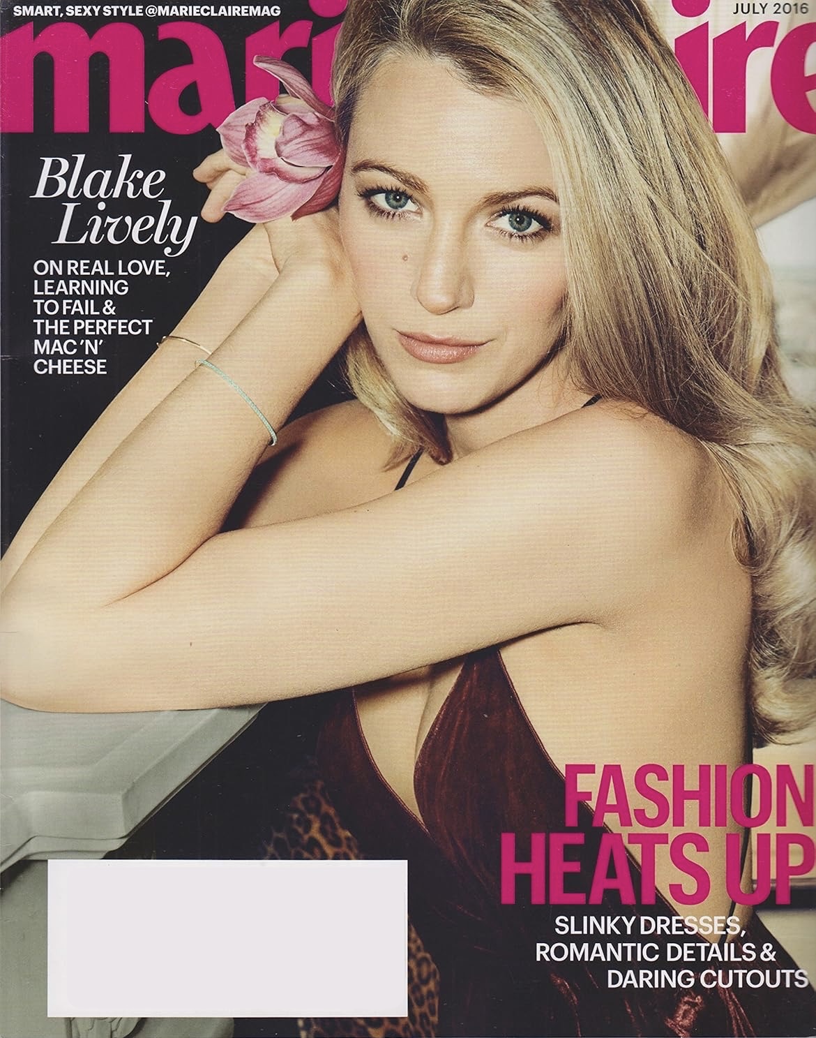 Marie Claire July 2016 Blake Lively on Real Love, Learning to Fail, and the Perfect Mac 'n' Cheese