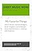 My Favorite Things Sheet Music