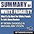 Summary of White Fragility: Why It's so Hard for White People to Talk About Racism by Robin DiAngelo and Michael Eric Dyson: Key Takeaways & Analysis