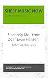 Sincerely Me - from Dear Evan Hansen Sheet Music