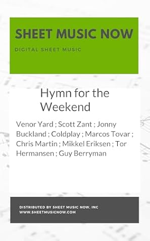 Hymn for the Weekend Sheet Music