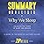 Summary & Analysis of Why We Sleep: Unlocking the Power of Sleep and Dreams: A Guide to the Book by Matthew Walker