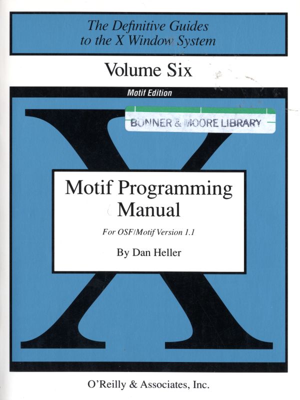 Motif Programming Manual (Paperback)