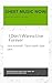 I Don't Wanna Live Forever Sheet Music by Sam Dew