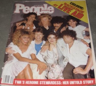 People Weekly Magazine July 29, 1985 - Live Aid Cover - Bob Dylan, Rolling Stones, Tina Turner, Hall & Oats & Madonna