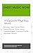 If It's Lovin' That You Want Sheet Music