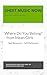 Where Do You Belong? - from...