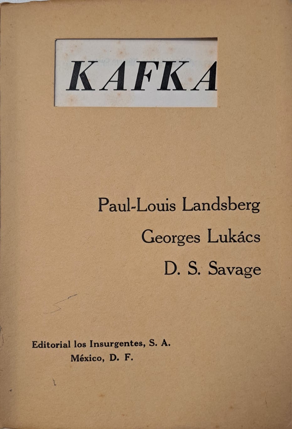 Tres ensayos filosóficos sobre Franz Kafka (Paperback)