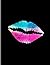 Kiss Mark Lips: Pink & Blue...
