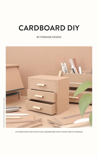 CARDBOARD DIY BY ITOSHIGE STUDIO 20 TEMPLATES FOR MINI FURNITURE & STORAGE (Kindle Edition)