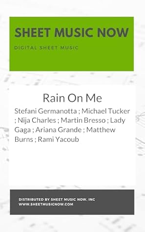 Rain On Me Sheet Music