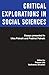 Critical Explorations in Social Sciences: Essays presented to Utsa Patnaik and Prabhat Patnaik