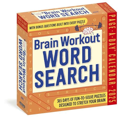 Brain Workout Word Search Page-A-Day® Calendar 2025: Fun-to-Solve Puzzles Designed to Stretch Your Brain