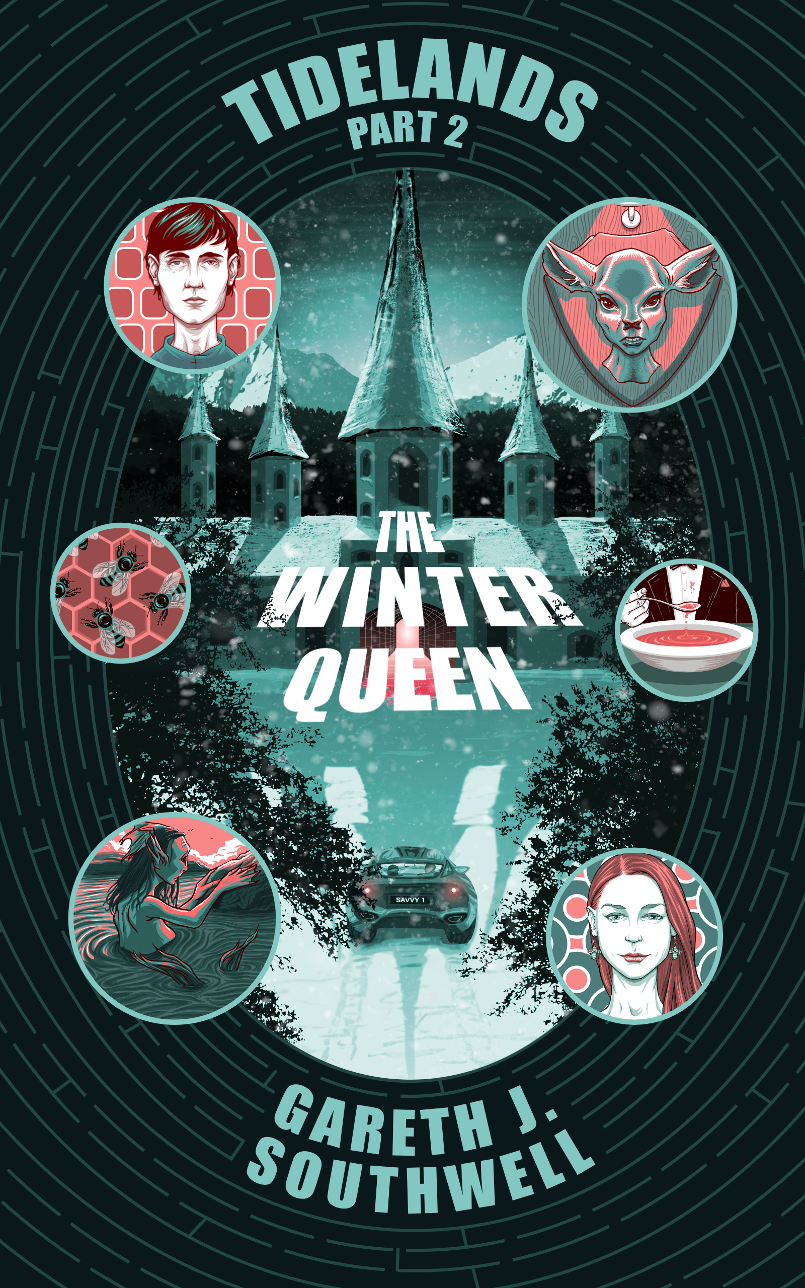 The Winter Queen: A Dystopian Cyberpunk SFF Mystery (Tidelands Book 2)