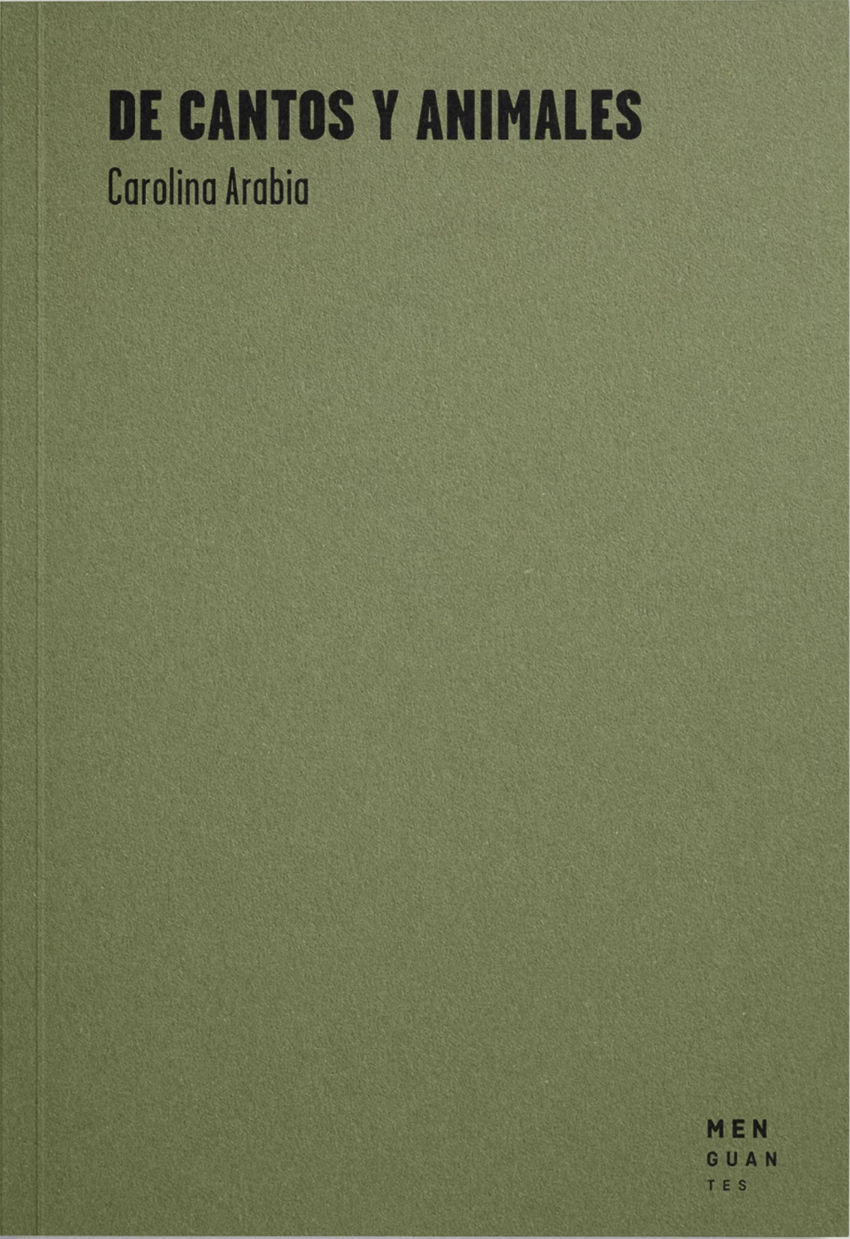 De cantos y animales (Paperback)