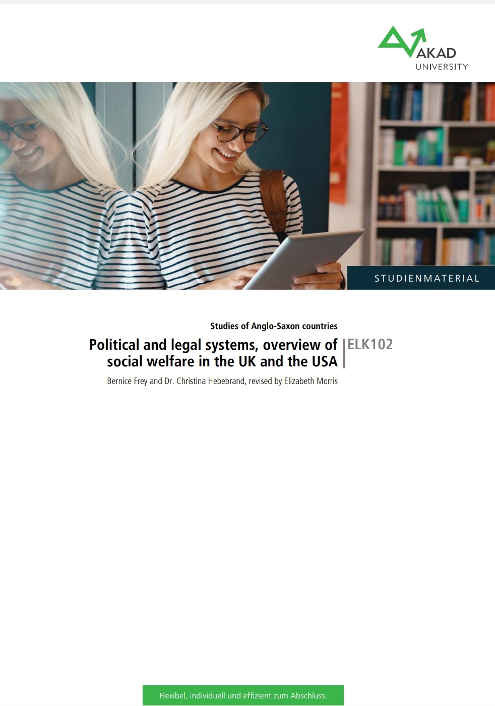 ELK102: Political and legal systems, overview of social welfare in the UK and the USA (ELK01: Studies of Anglo-Saxon countries, #2