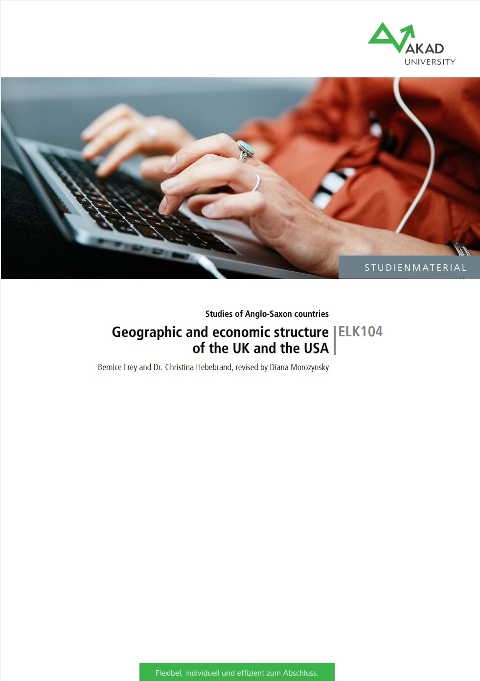 ELK104: Geographic and economic structure of the UK and the USA (ELK01: Studies of Anglo-Saxon countries, #4)