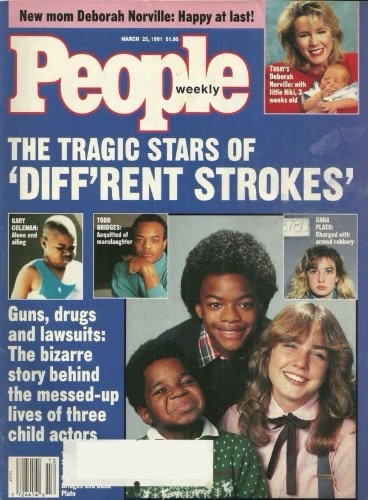 People Weekly Magazine March 25, 1991 Gary Coleman, Todd Bridges, Dana Plato, Diff'rent Strokes, Deborah Norville, Lynn Whitfield