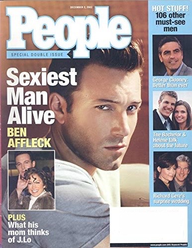 People Magazine December 2, 2002 (Ben Affleck, Sexiest man Alive on Cover)