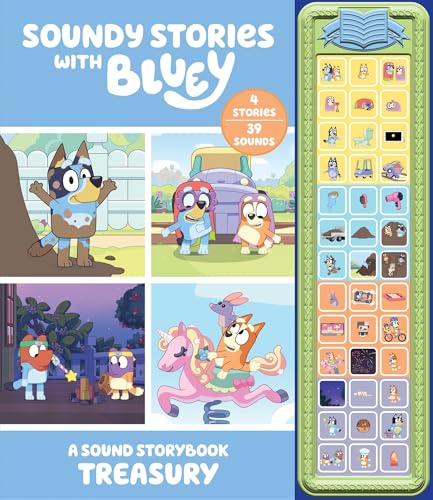 Bluey - Soundy Stories with Bluey a 39-Button Sound Storybook Treasury - PI Kids (Hardcover)