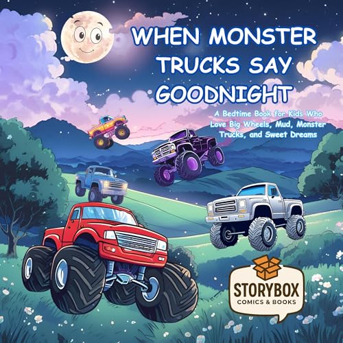 When Monster Trucks Say Goodnight: A Bedtime Book for Kids Who Love Big Wheels, Mud, Monster Trucks and Sweet Dreams (Kindle Edition)