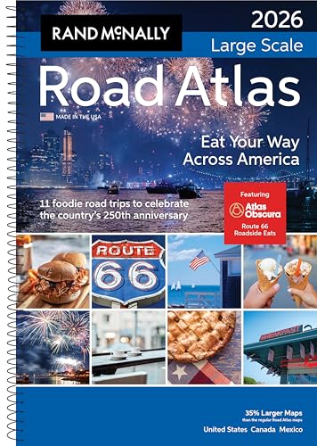 Rand McNally Road Atlas Large Scale 2026: United States, Canada, Mexico (Rand McNally Large Scale Road Atlas USA)