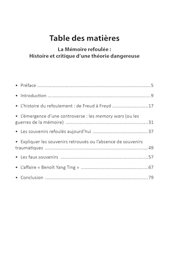 La Mémoire refoulée: Histoire et critique d’une théorie dangereuse (Paperback)