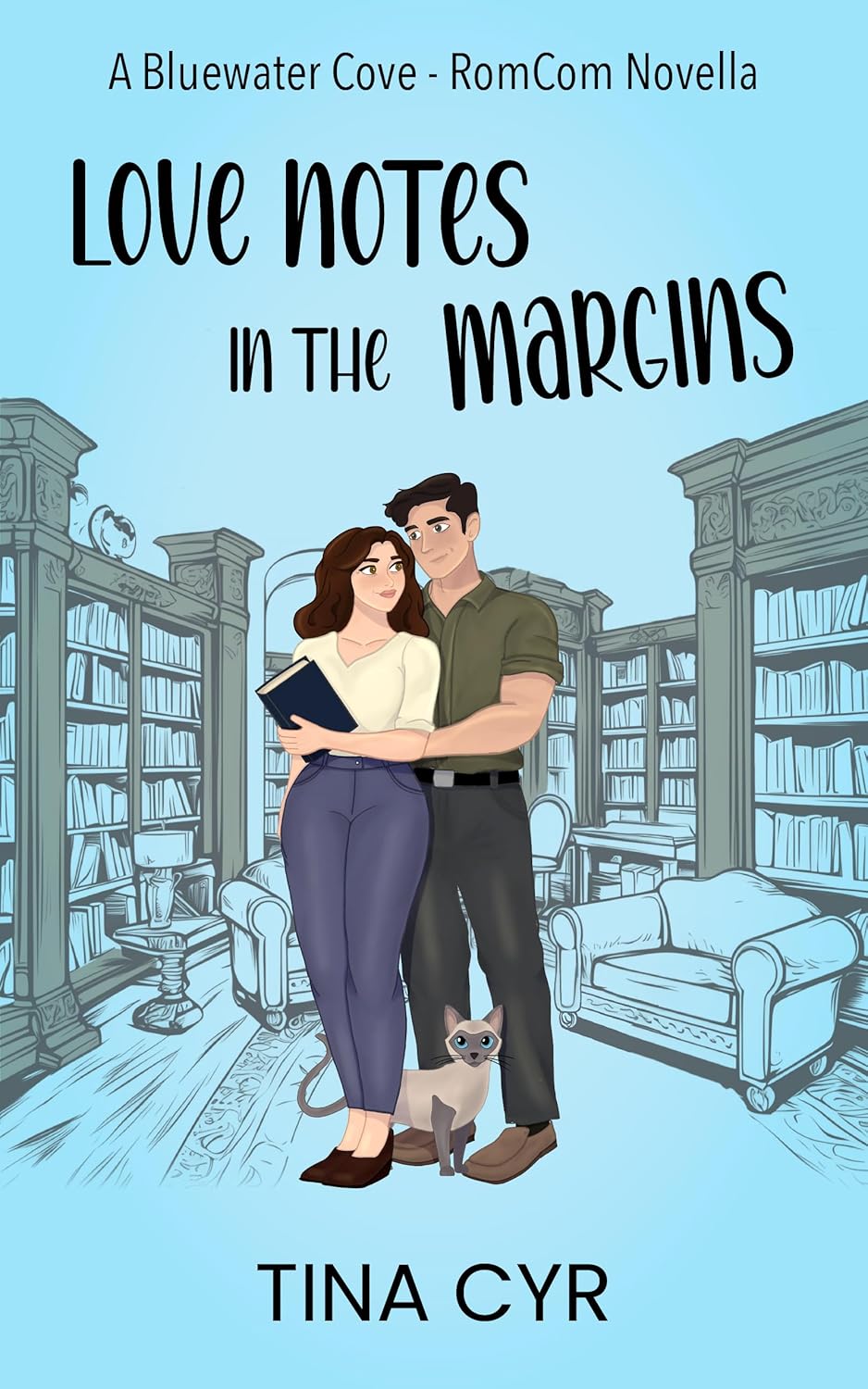 Love Notes in the Margins (Bluewater Cove Book 1)