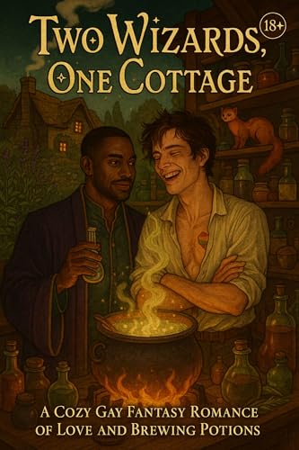 Two Wizards, One Cottage: A Cozy Gay Fantasy Romance of Love and Brewing Potions (18+)