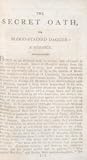The Secret Oath, or, Blood-Stained Dagger