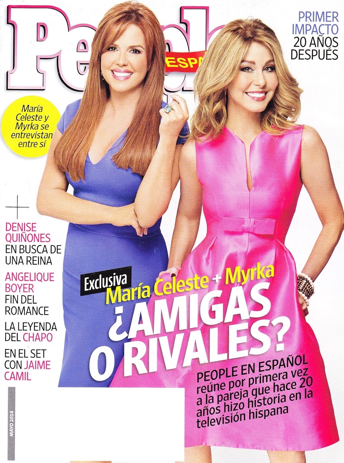 Maria Celeste and Myrka, Juanes, Alfonso Cuaron, Leonardo de Lozanne - Mayo, 2014 People en Espanol Magazine
