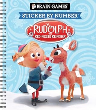 Brain Games - Sticker by Number: Rudolph the Red-Nosed Reindeer