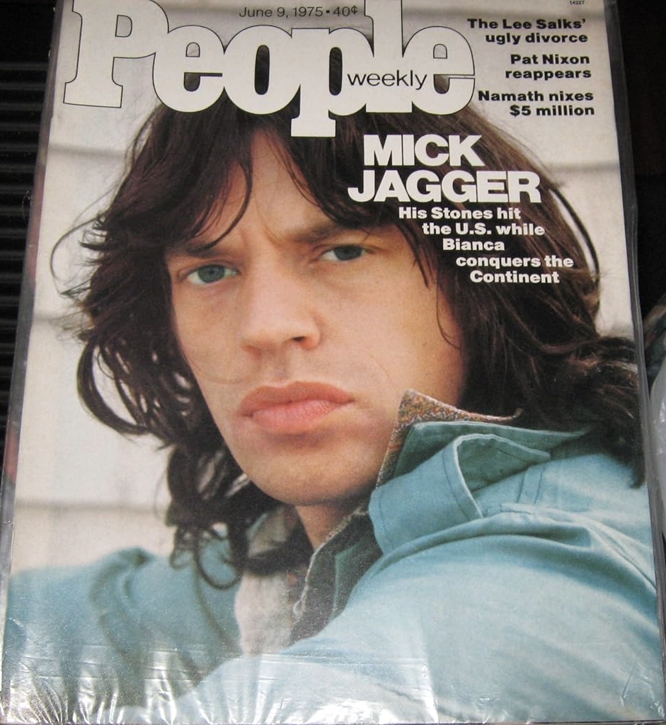 People Weekly Magazine June 9, 1975 (Mick Jagger, Bianca, Stones, Nameth, Lee Salk)