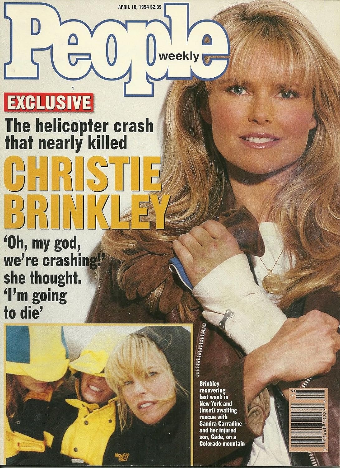 People Weekly Magazine April 18, 1994 Christie Brinkley, Michael Fay, Loretta Young, Katey Sagal
