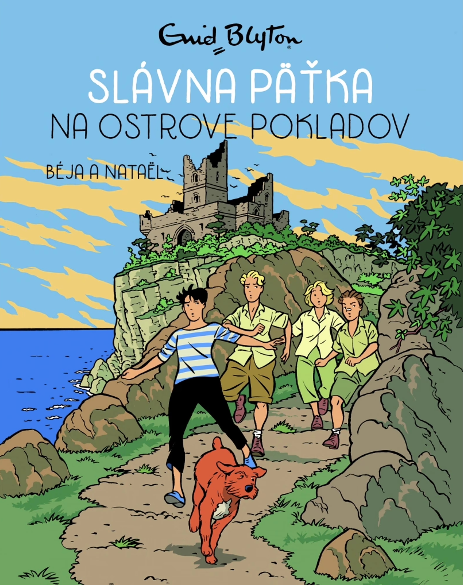 Slávna päťka na ostrove pokladov (Slávna päťka v komikse, #1)