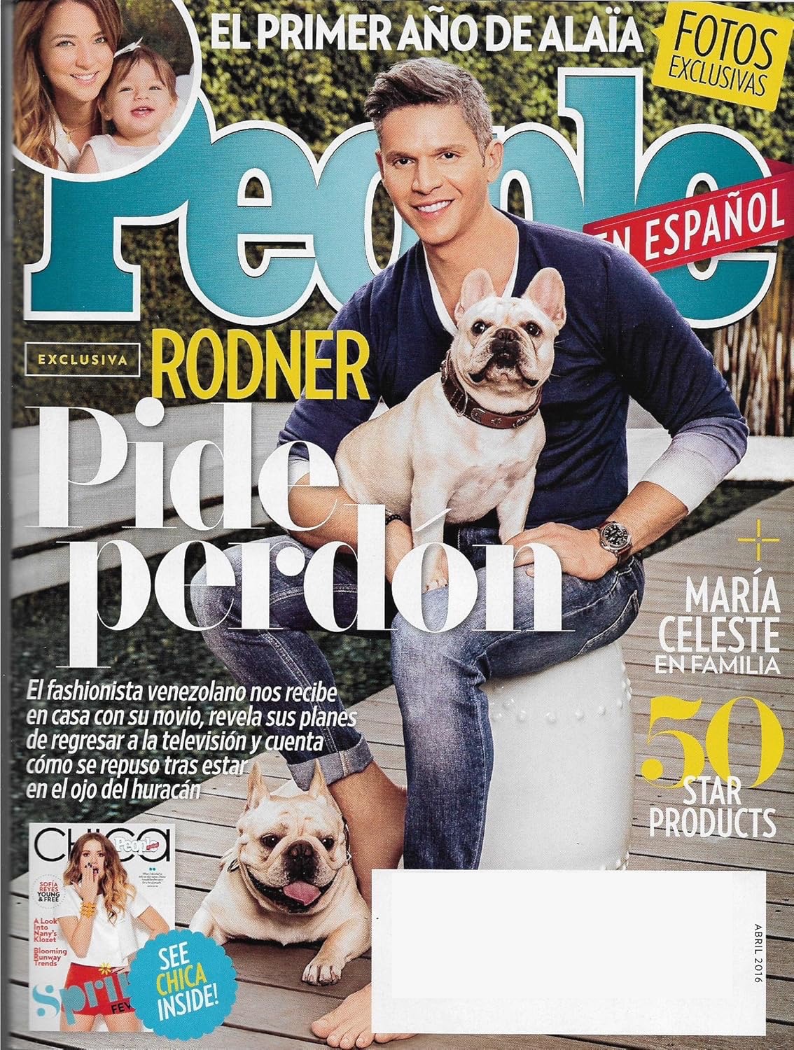 Rodner Figueroa l Adamari Lopez l Patty Manterola - Abril/April, 2016 People en Espanol