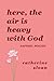 Here, The Air Is Heavy With God: a sapphic poetry collection on love, survival, and freedom