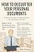 How to Declutter Your Personal Documents Book 1 : Decluttering Your Paper and Digital Life (How to Declutter Your Personal Documents Series)