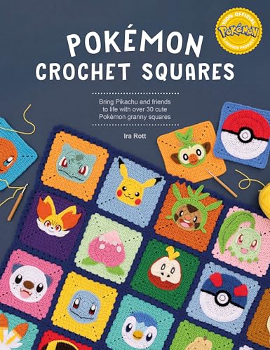 Pokémon Crochet Squares: Bring Pikachu and friends to life with over 30 cute Pokémon granny squares (Paperback)