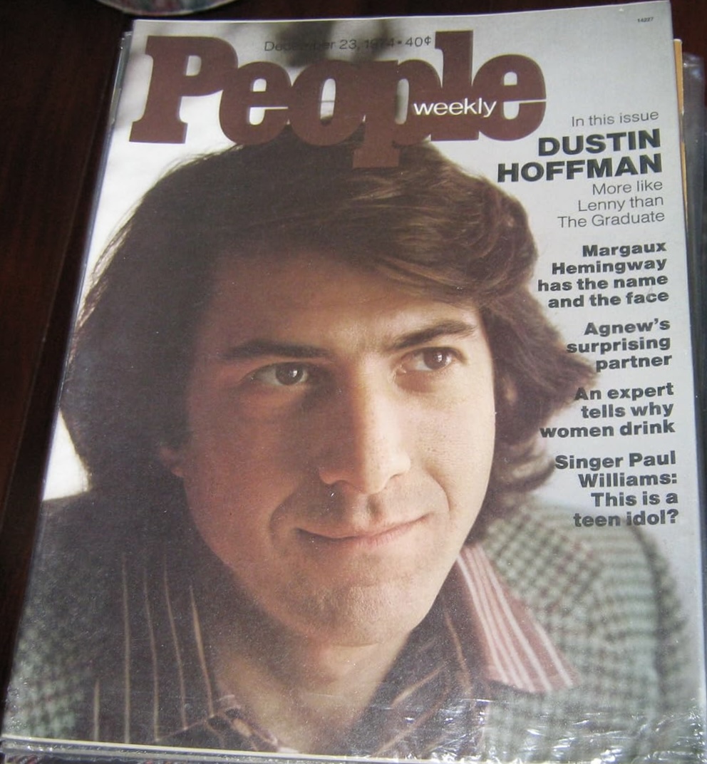 People Weekly Magazine December 23, 1974 (Dustin Hoffman....Lenny...The Graduate, Margaux Hemingway, Agnew, Paul Williams)