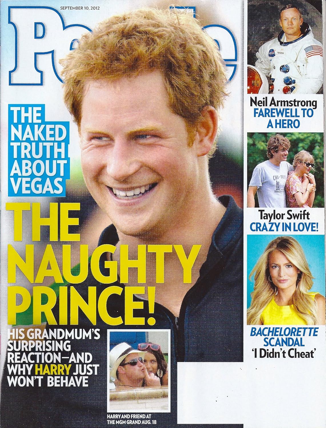 People Magazine September 10, 2012 Prince Harry, Emily Maynard (The Bachelorette), Taylor Swift and Conor Kennedy, Neil Armstrong